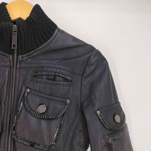 ANNARITA N イタリア製 本革 ジャケット レディース EUR:42