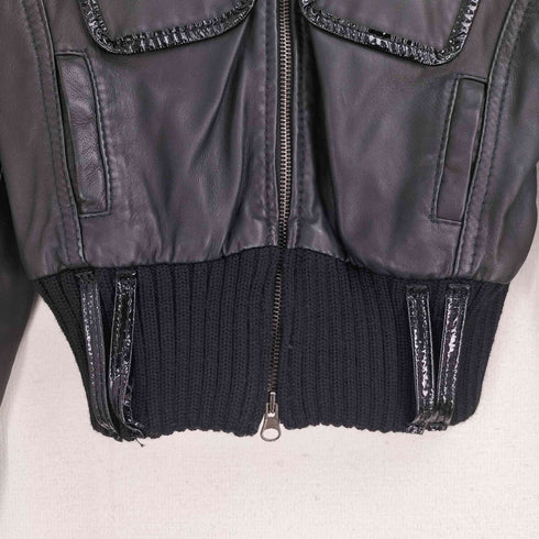 ANNARITA N イタリア製 本革 ジャケット レディース EUR:42