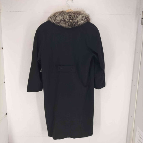 カシミヤ CASHMERE リアルファー付 カシミヤ100 ロングコート レディース 11A2