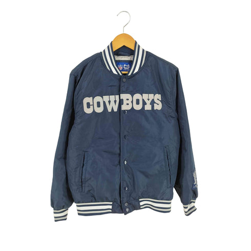 エヌエフエル NFL 裏地キルティング NFLチームロゴ刺繍 スタジャン メンズ import:S