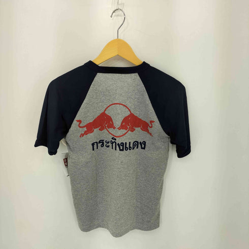 企業ロゴプリント ラグランTシャツ カットソー Y2K メンズ S