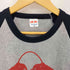 企業ロゴプリント ラグランTシャツ カットソー Y2K メンズ S