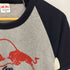 企業ロゴプリント ラグランTシャツ カットソー Y2K メンズ S