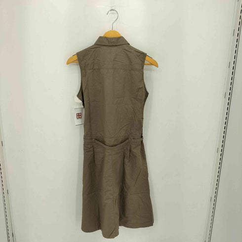 エディーバウアー Eddie Bauer ノースリーブシャツ プリーツデザイン ワンピース レディース  PS