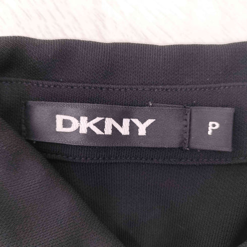ダナキャランニューヨーク DKNY レーヨンポリ ノースリーブ ポロシャツワンピース レディース