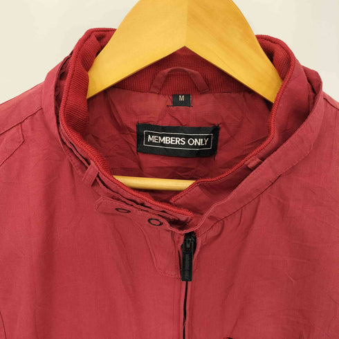メンバーズオンリー MEMBERS ONLY ジップアップ リブデザイン シングルジャケット メンズ M