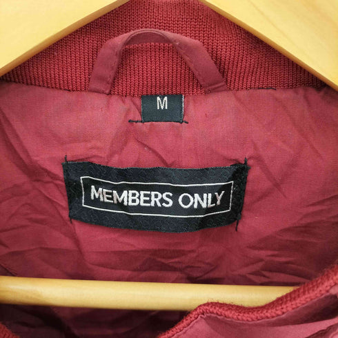 メンバーズオンリー MEMBERS ONLY ジップアップ リブデザイン シングルジャケット メンズ M