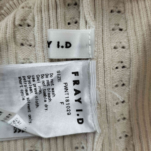 フレイアイディー FRAY I.D レースコンビリブニットプルオーバー レディース FREE