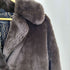 バナナリパブリック BANANA REPUBLIC 裏地総柄 ベルテッド フェイクファーコート レディース import:S