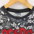 ACDC 総柄デザイン クルーネック半袖Tシャツ カットソー メンズ S
