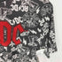 ACDC 総柄デザイン クルーネック半袖Tシャツ カットソー メンズ S