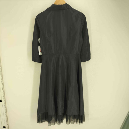 BCBG MAXAZRIA シルク100% 七分袖 ベルテッドシャツワンピース レディース JPN:2