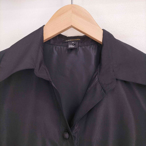 BCBG MAXAZRIA シルク100% 七分袖 ベルテッドシャツワンピース レディース JPN:2