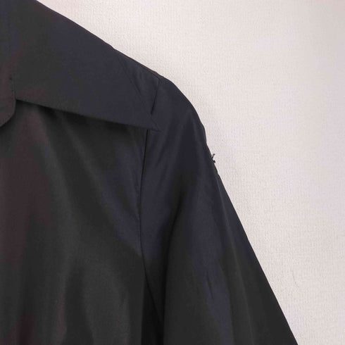 BCBG MAXAZRIA シルク100% 七分袖 ベルテッドシャツワンピース レディース JPN:2