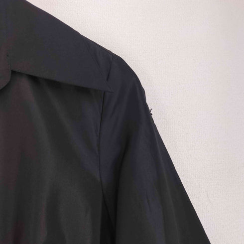 BCBG MAXAZRIA シルク100% 七分袖 ベルテッドシャツワンピース レディース JPN:2