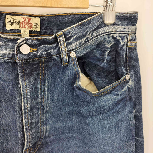 ステューシー Stussy NEW CLASSIC JEANS ストレート ボタンフライ デニムパンツ メンズ  34