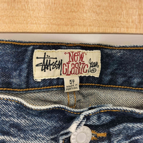 ステューシー Stussy NEW CLASSIC JEANS ストレート ボタンフライ デニムパンツ メンズ  34