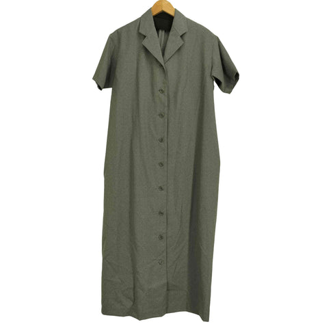 アツロウタヤマ ATSURO TAYAMA ウール 開襟 S/S シャツ ワンピース レディース