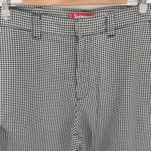 シュプリーム Supreme WORK PANT WHITE HOUNDSTOOTH 千鳥格子 ワーク パンツ メンズ 34