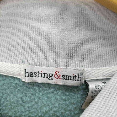 hasting&smith 襟付き 刺繍 スウェット レディース import:M