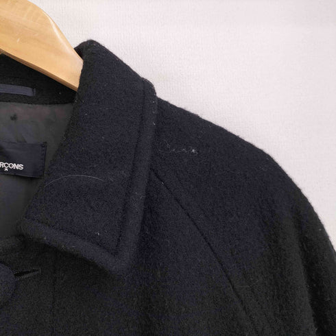 トリココムデギャルソン tricot COMME des GARCONS 80-90S ウール 比翼 ステンカラーコート レディース