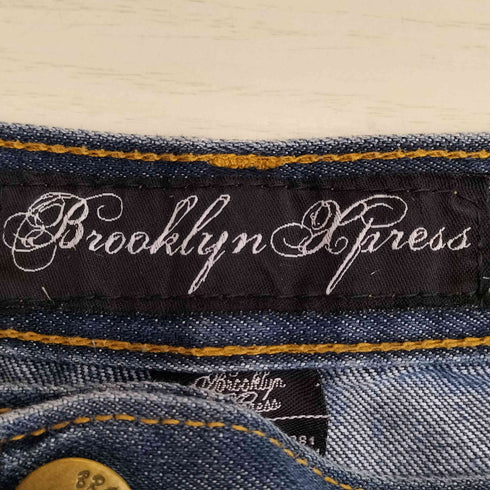 Brooklyn Xpress 背面刺繍 多重ボタン オーバーサイズ バギーデニムジョーツ メンズ 46