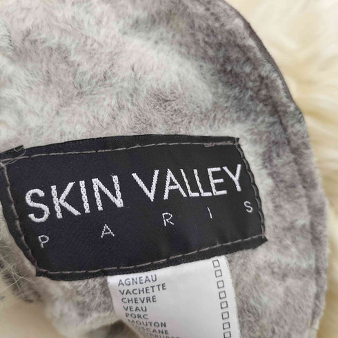 skin valley ファー レザーライダースジャケット レディース JPN:38