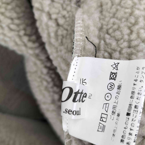 エルボーパッチ フェイクレザー ムートンジャケット メンズ