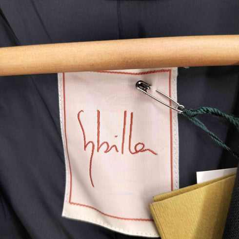 シビラ Sybilla ウール デザイン 開襟 S/S ワンピース レディース