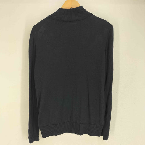 レオナール LEONARD ウールシルク 花柄プリント ニット切替 カーディガン レディース LL