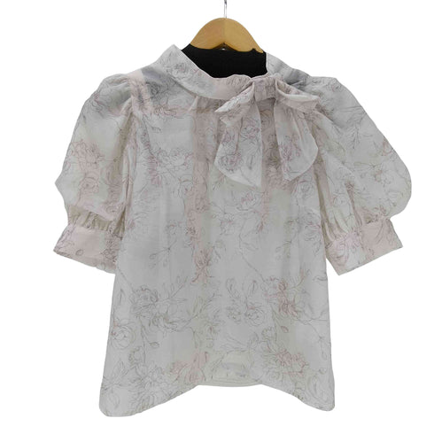 ウィルセレクション WILLSELECTION ジュイフラワーBIGリボンブラウス レディース JPN:M