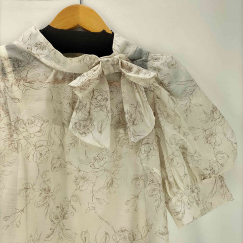ウィルセレクション WILLSELECTION ジュイフラワーBIGリボンブラウス レディース JPN:M