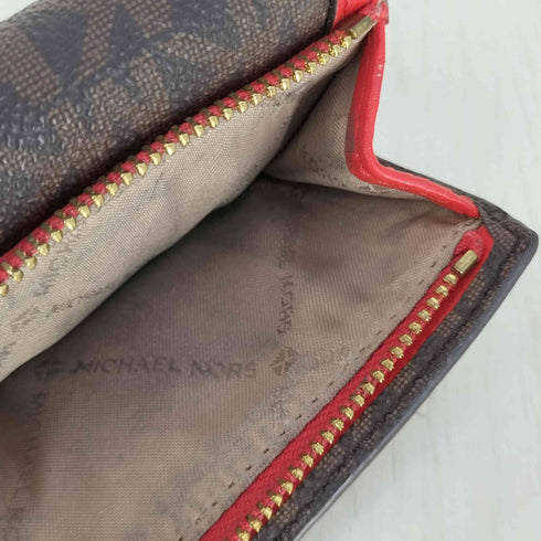 マイケルコース Michael Kors JET SET TRAVEL トライフォールド ジップウォレット エクストラスモール - MKシグネチャー レディース