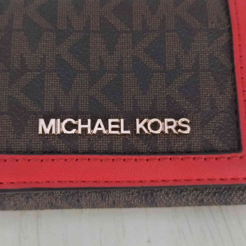 マイケルコース Michael Kors JET SET TRAVEL トライフォールド ジップウォレット エクストラスモール - MKシグネチャー レディース