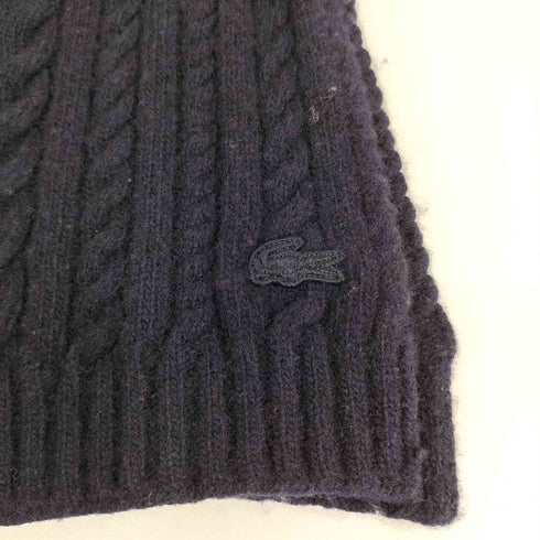 ラコステ LACOSTE ケーブル編みマフラー レディース