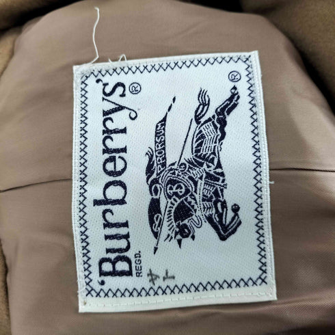 バーバリーズ BURBERRYS カシミヤ混ステンカラーコート レディース M-107
