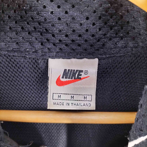 ナイキ NIKE 90S 銀タグ 裏地メッシュ スウッシュロゴ刺繍 ナイロンジャケット メンズ import:M