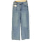 ベルシュカ BERSHKA STRAIGHT ハイウエスト サイド スナップデニムパンツ レディース EU36
