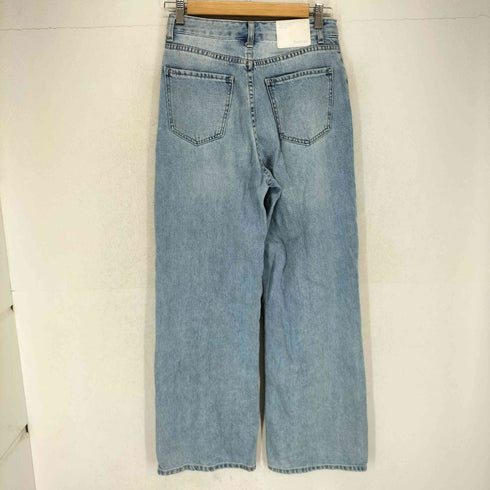 ベルシュカ BERSHKA STRAIGHT ハイウエスト サイド スナップデニムパンツ レディース EU36