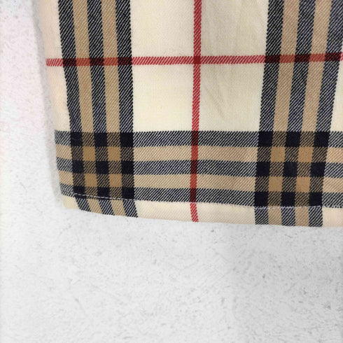 バーバリーブルーレーベル BURBERRY BLUE LABEL チェック柄セミフレアパンツ レディース 36