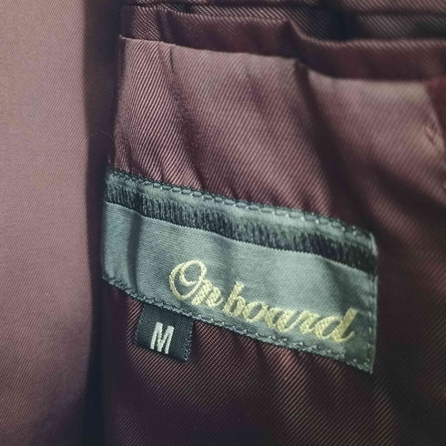 オンボード On board ベロアテーラードジャケット メンズ JPN:M