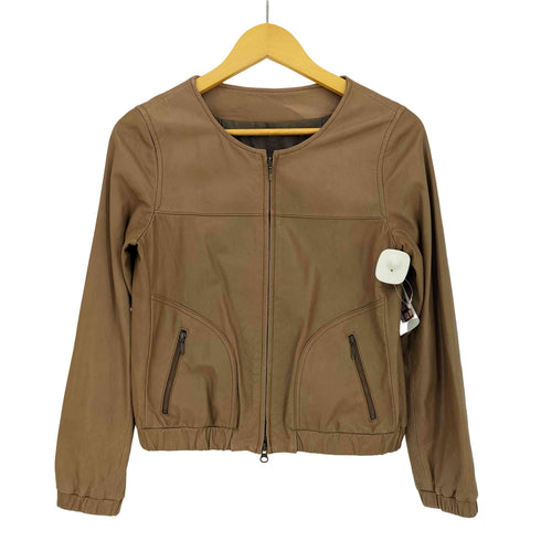 ノーリーズソフィー NOLLEY’S sophi ダブルジップ ラムレザージャケット レディース JPN:36
