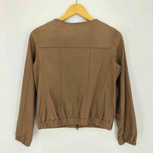 ノーリーズソフィー NOLLEY’S sophi ダブルジップ ラムレザージャケット レディース JPN:36