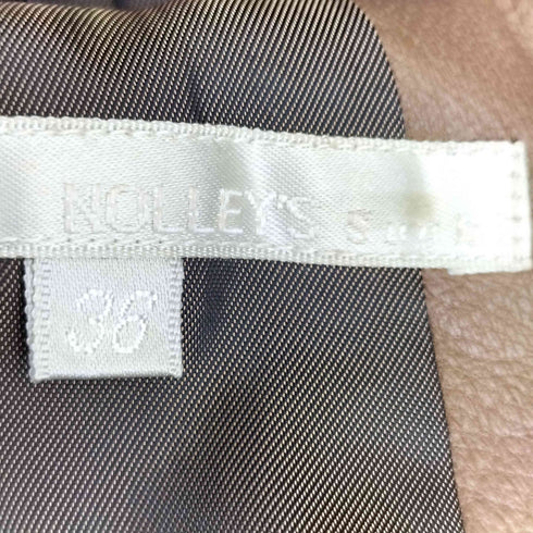 ノーリーズソフィー NOLLEY’S sophi ダブルジップ ラムレザージャケット レディース JPN:36