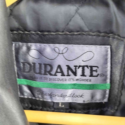 内キルティングレザージャケット カーコート メンズ import:L