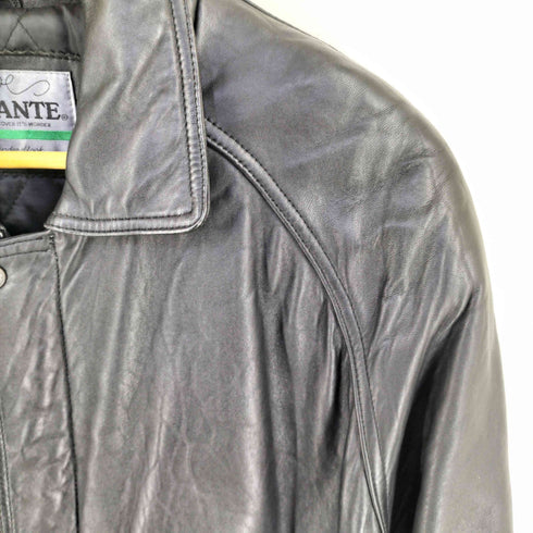 内キルティングレザージャケット カーコート メンズ import:L