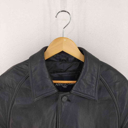 ベルテッドレザージャケット カーコート メンズ import:L