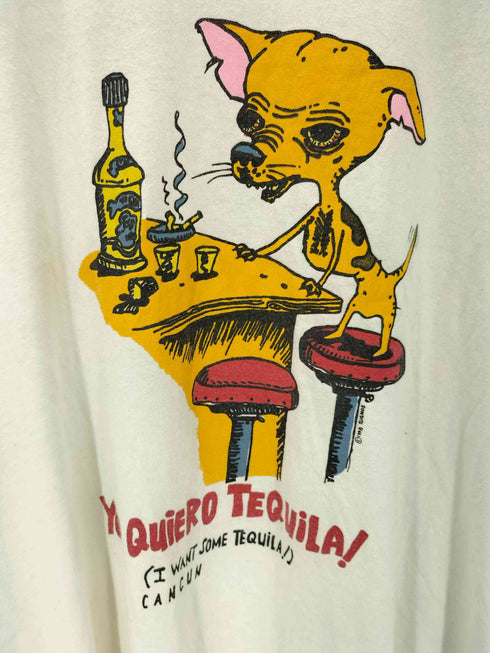 エムアンドオー M&O Knits Gold YO QUIERO TEQUILA アニマル プリント Tシャツ メンズ import:XXL