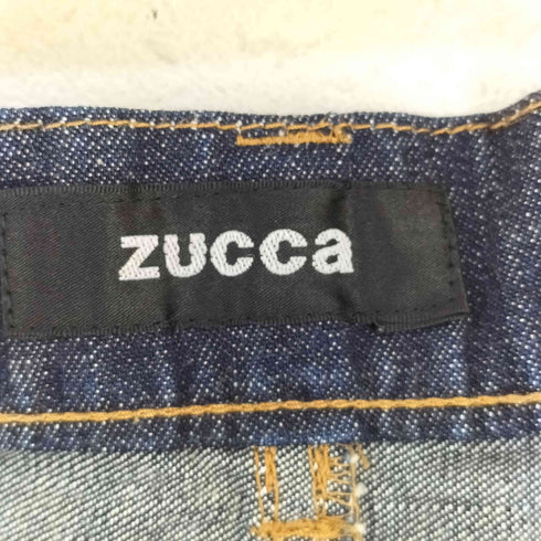 ズッカ ZUCCa 切りっぱなしデザイン サスペンダー付き デニムスカート Y2K レディース JPN:S