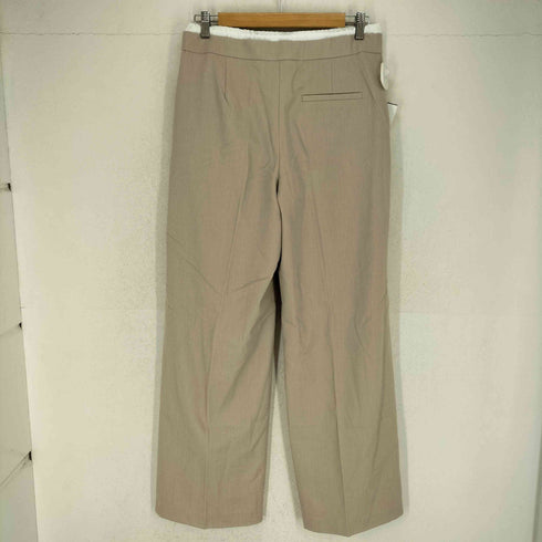 ザラ ZARA WIDE-LEG TROUSERS WITH DOUBLE WAISTBAND レディース M